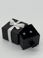 Ohrstecker 925 Silber - Aqua Mare