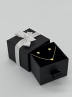 Runde Herzen | Collier und Ohrstecker