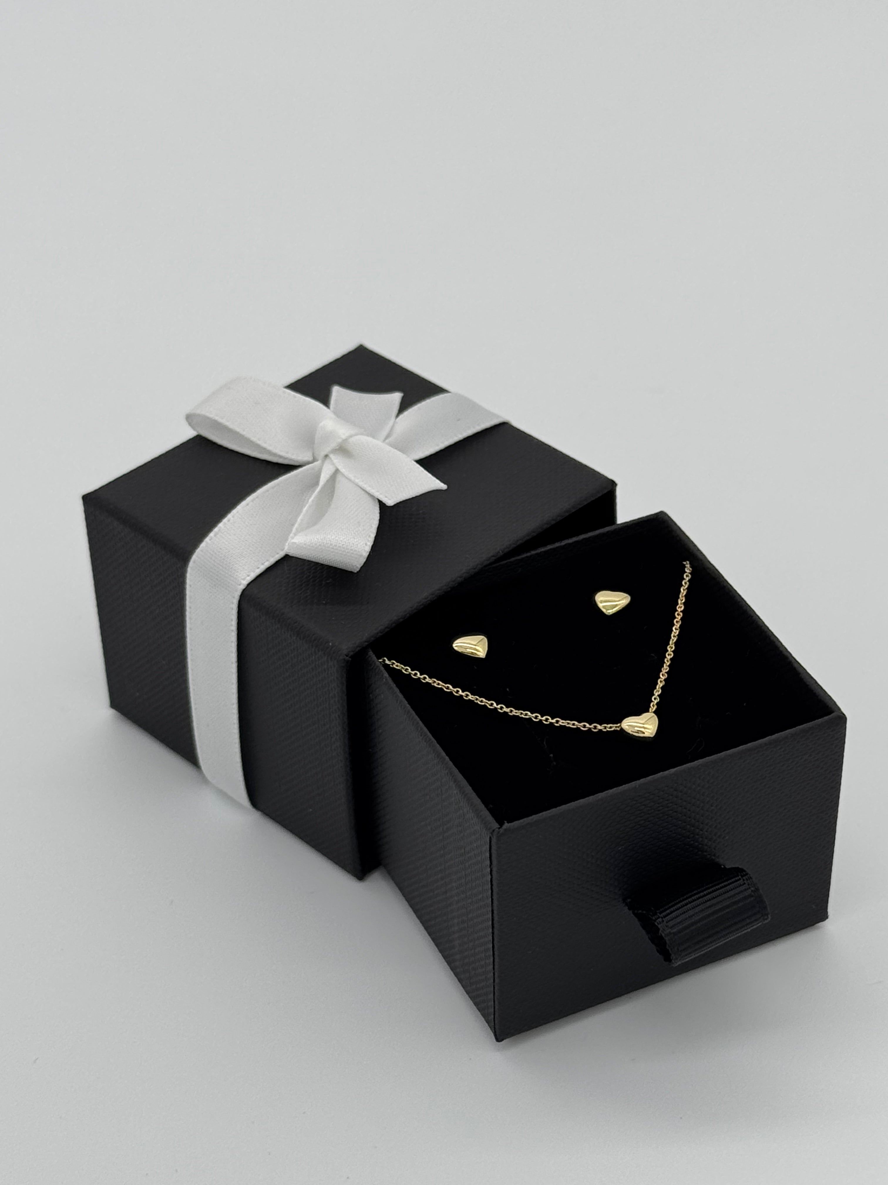 Runde Herzen | Collier und Ohrstecker