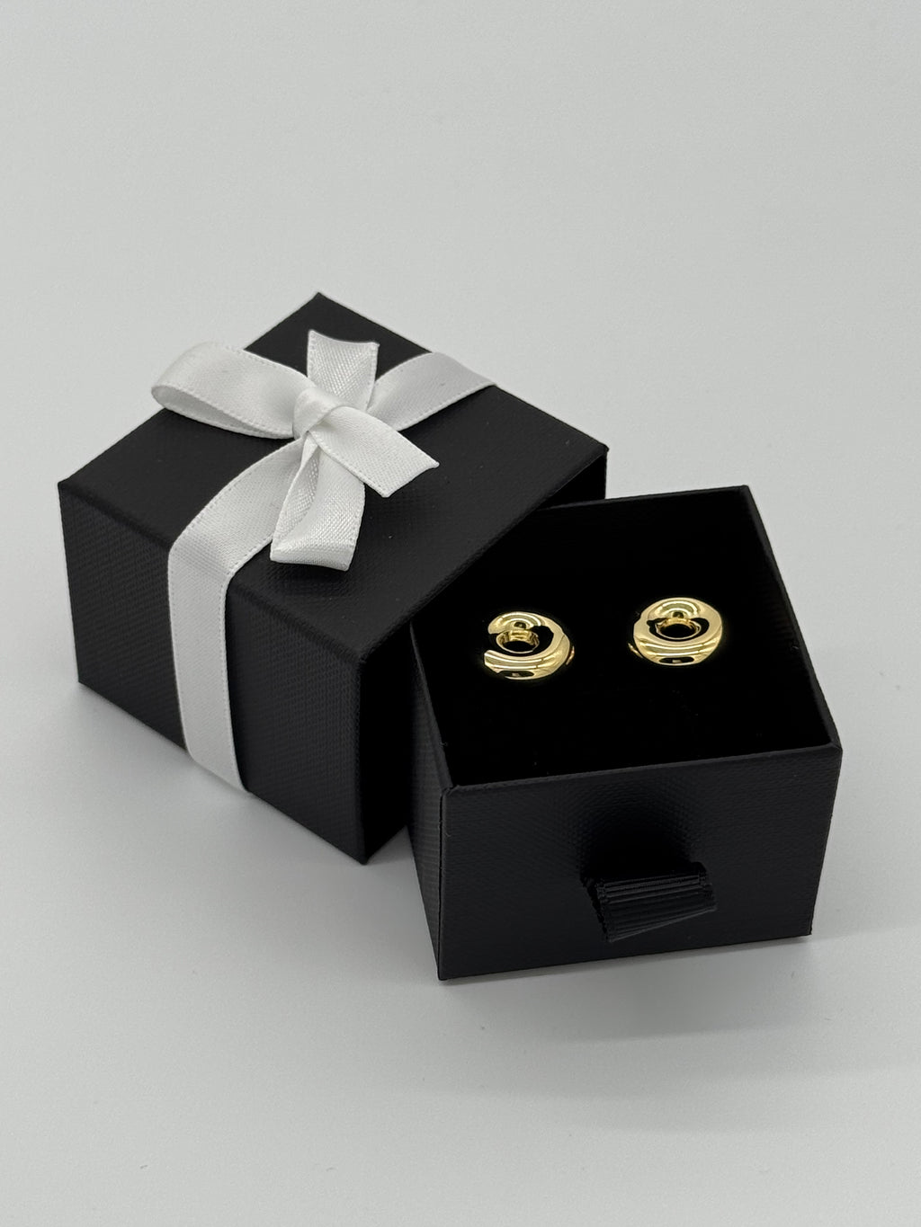 Ohrstecker goldener Donut | Silber vergoldet