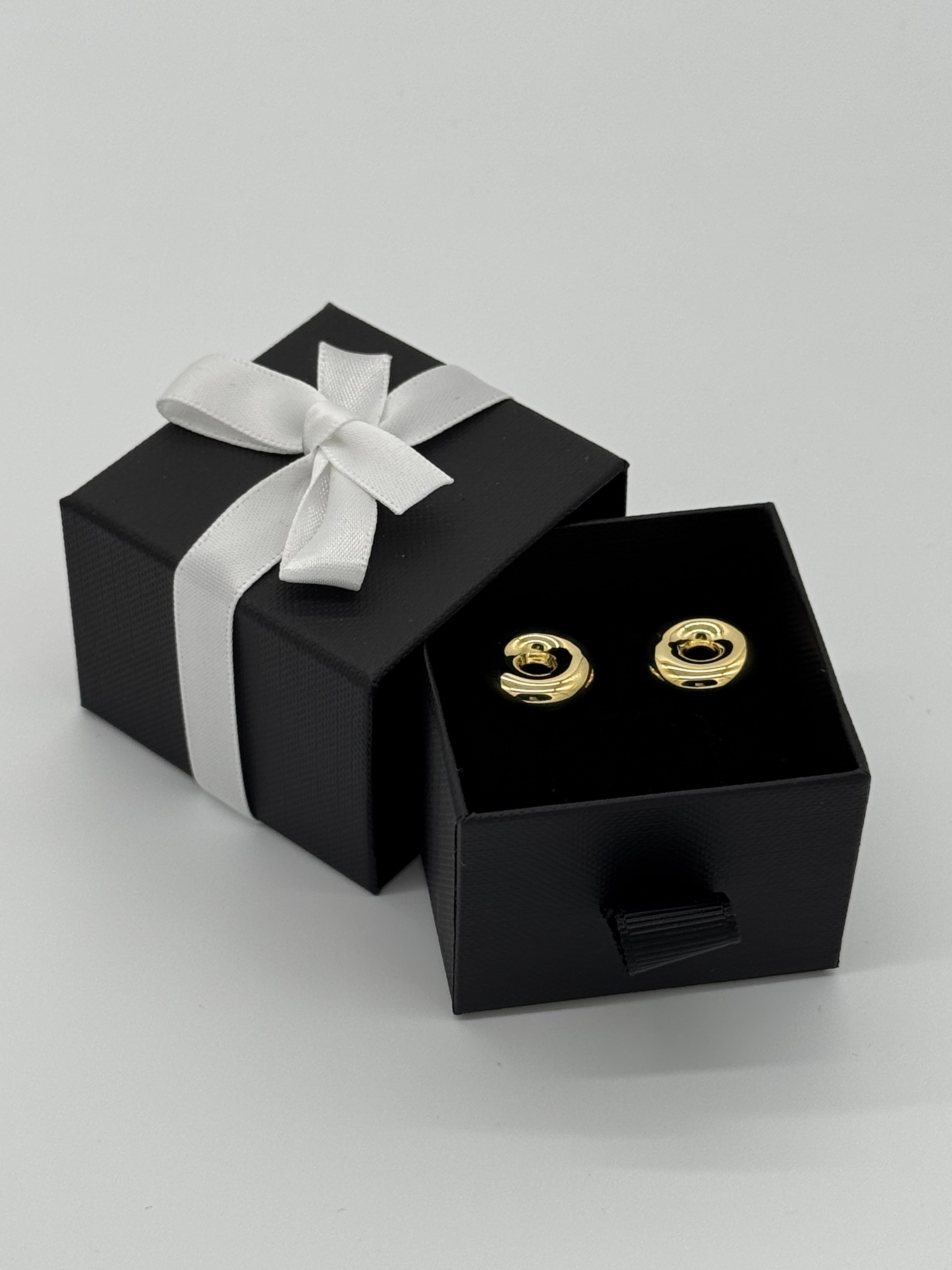 Ohrstecker goldener Donut | Silber vergoldet