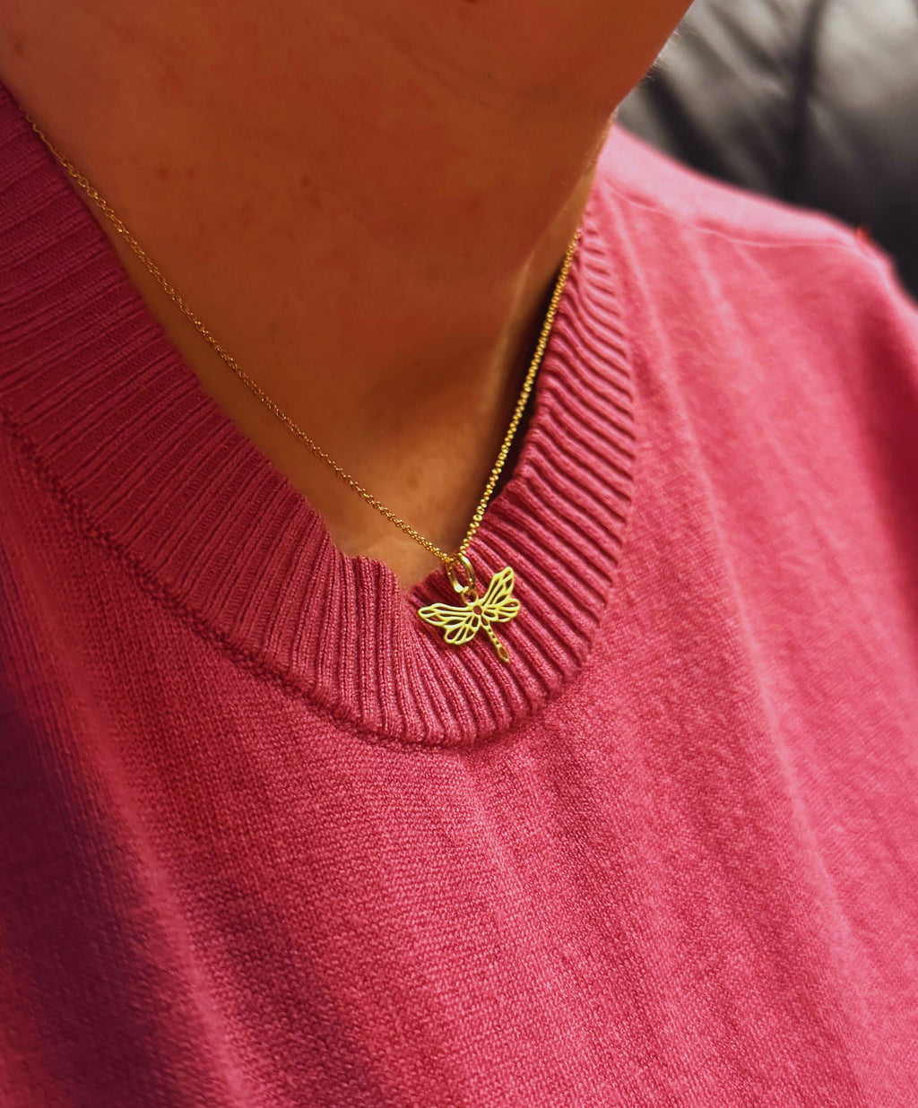 Goldene Libelle | Silber 925