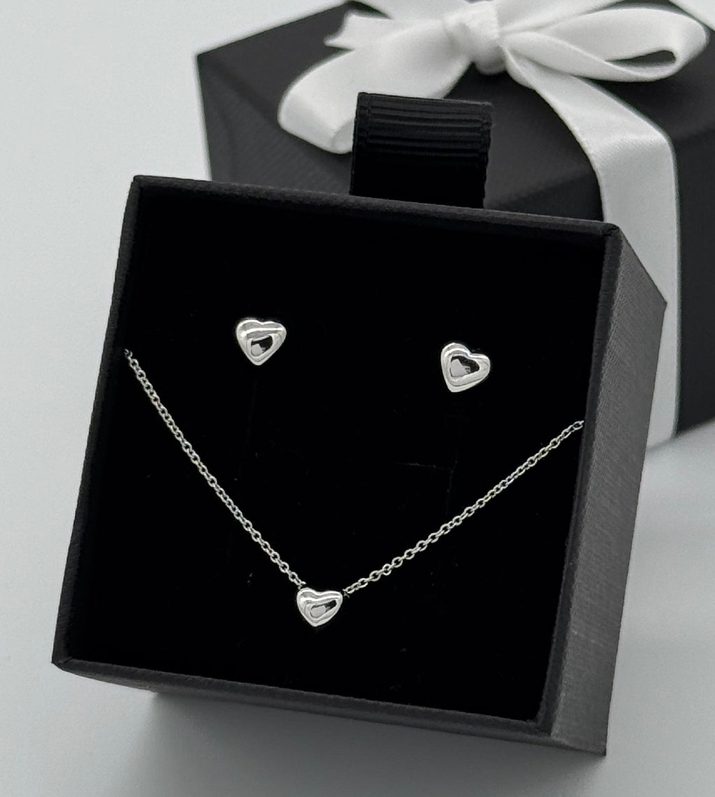 Silberne Herzen | Silber 925 Set