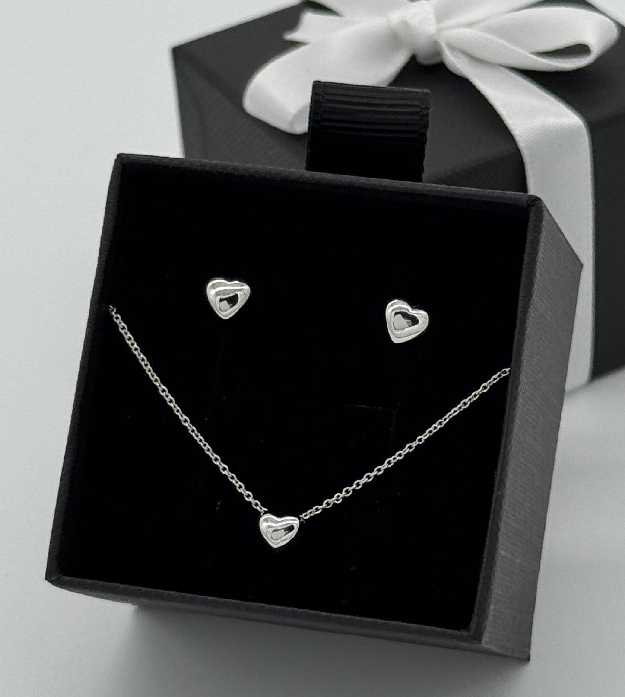 Silberne Herzen | Silber 925 Set