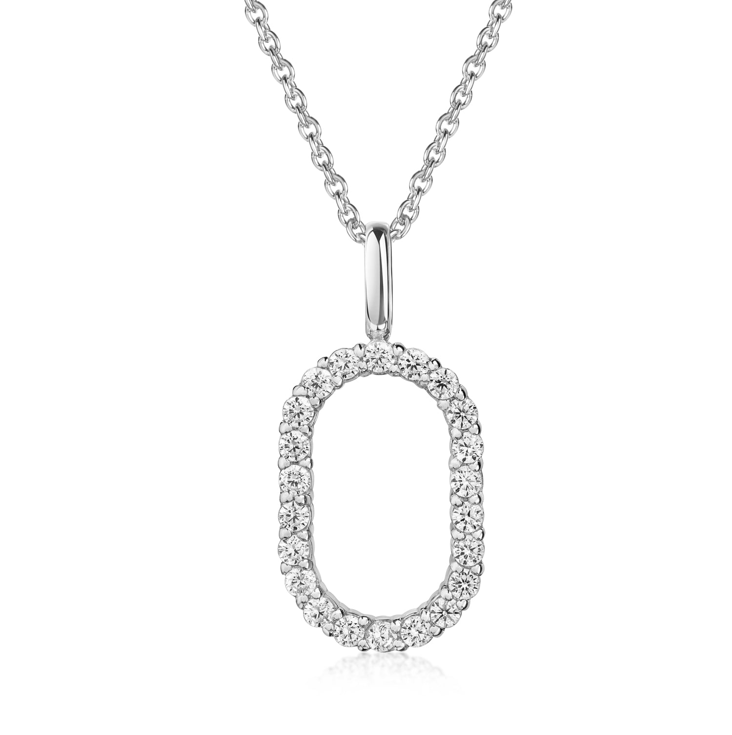 Collier Silber 925 - Eleganz 22 Steine