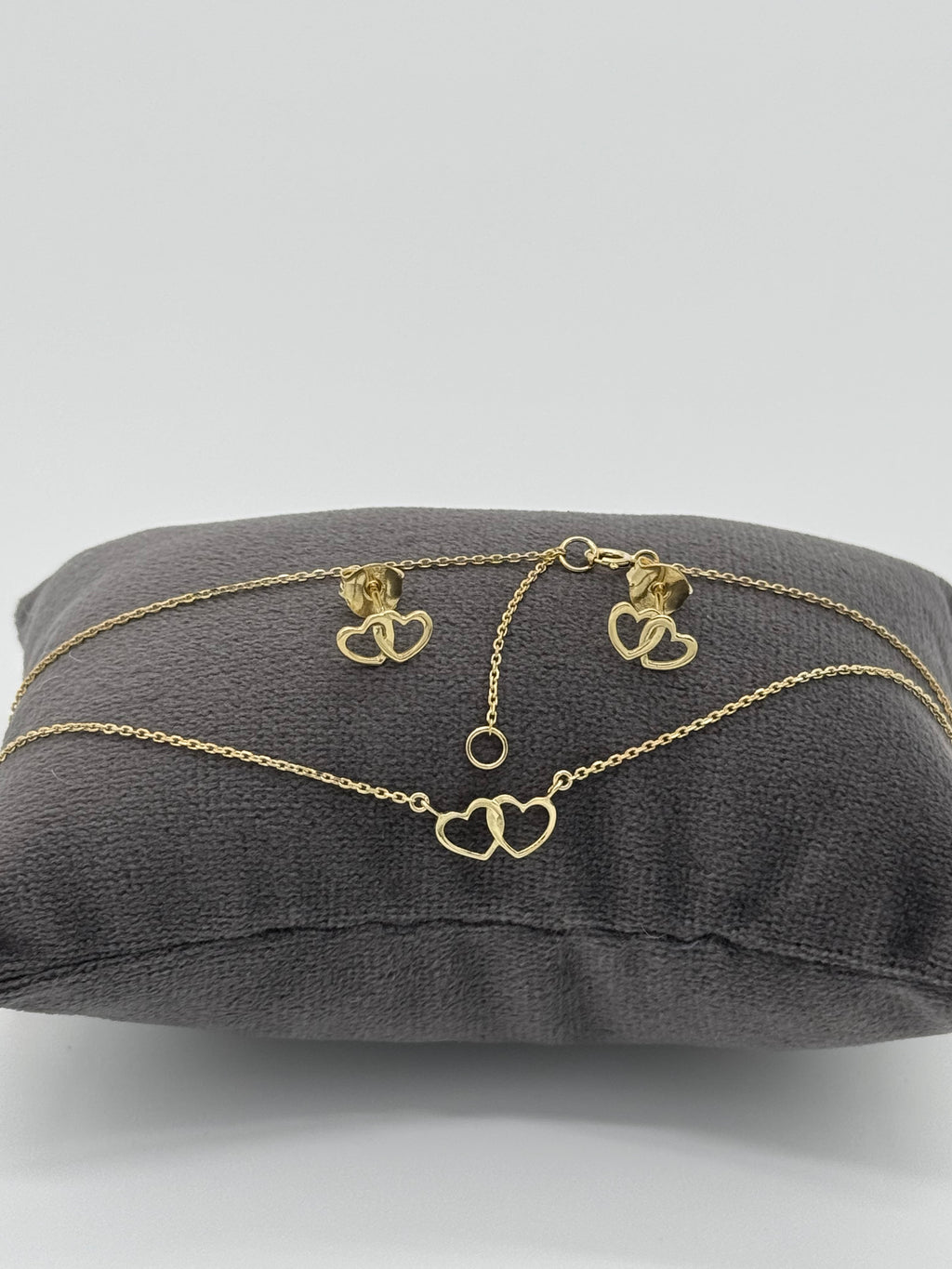 Set Collier und Ohrstecker | Herzen