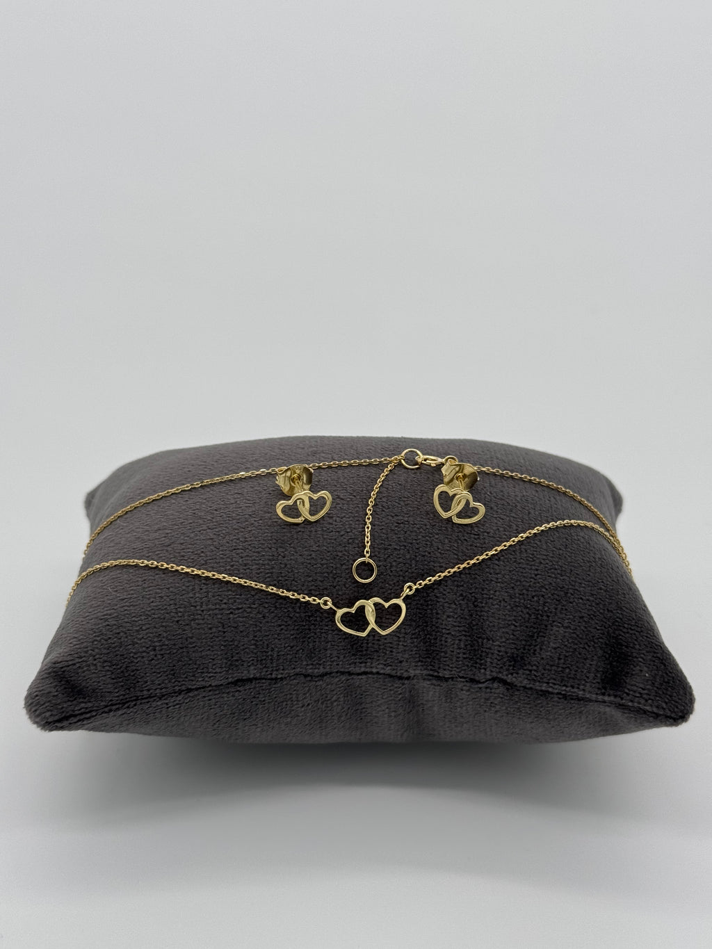 Set Collier und Ohrstecker | Herzen