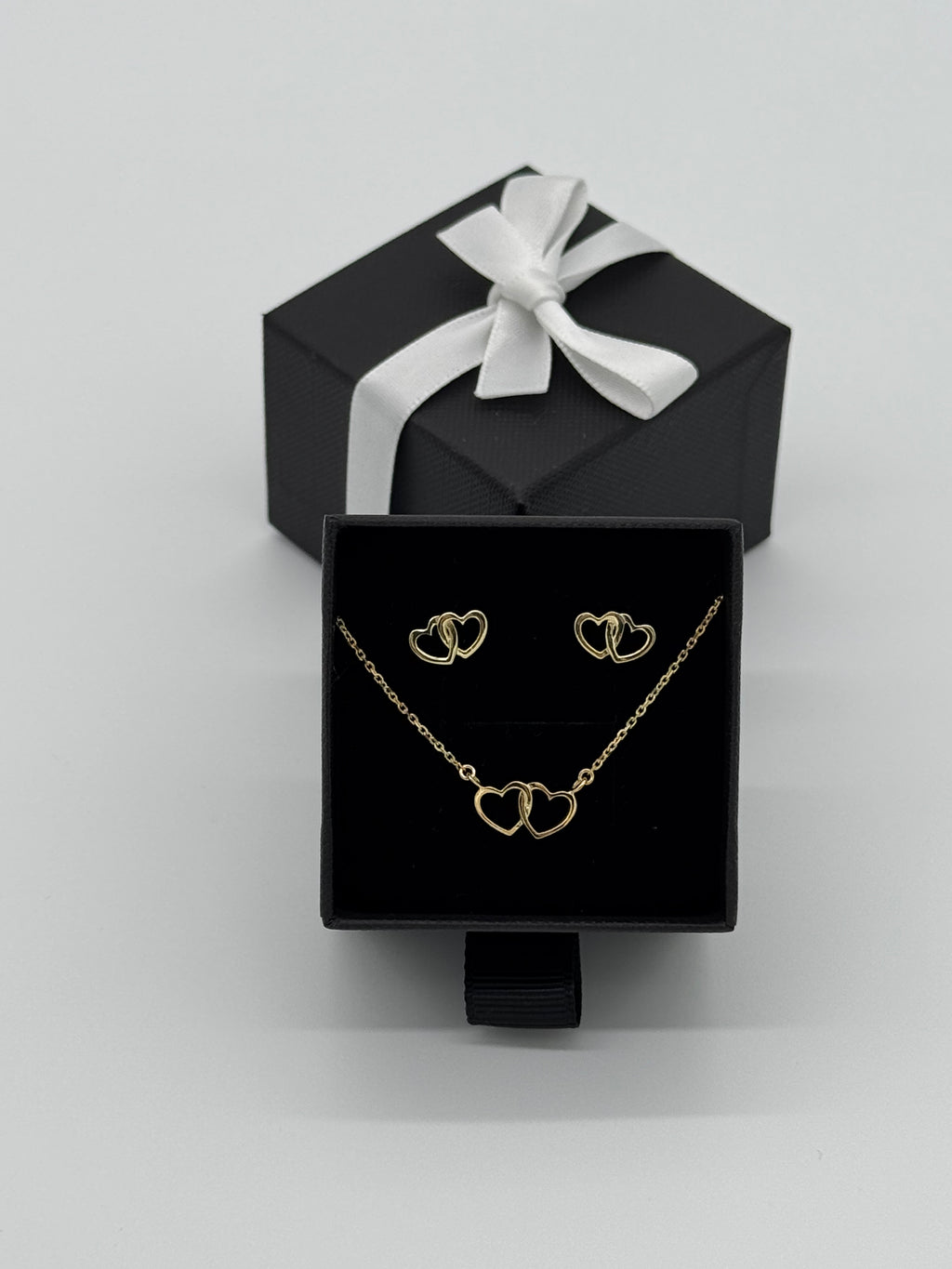 Set Collier und Ohrstecker | Herzen