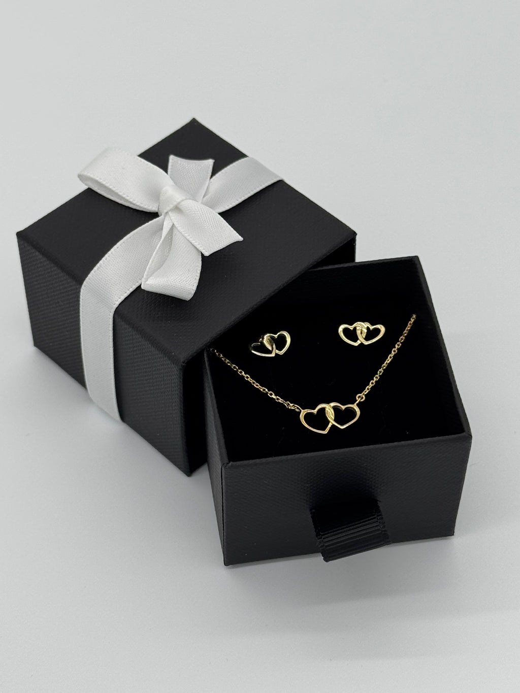 Set Collier und Ohrstecker | Herzen