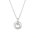 Funkelndes Circle Collier mit 21 Steinen in 925 Silber