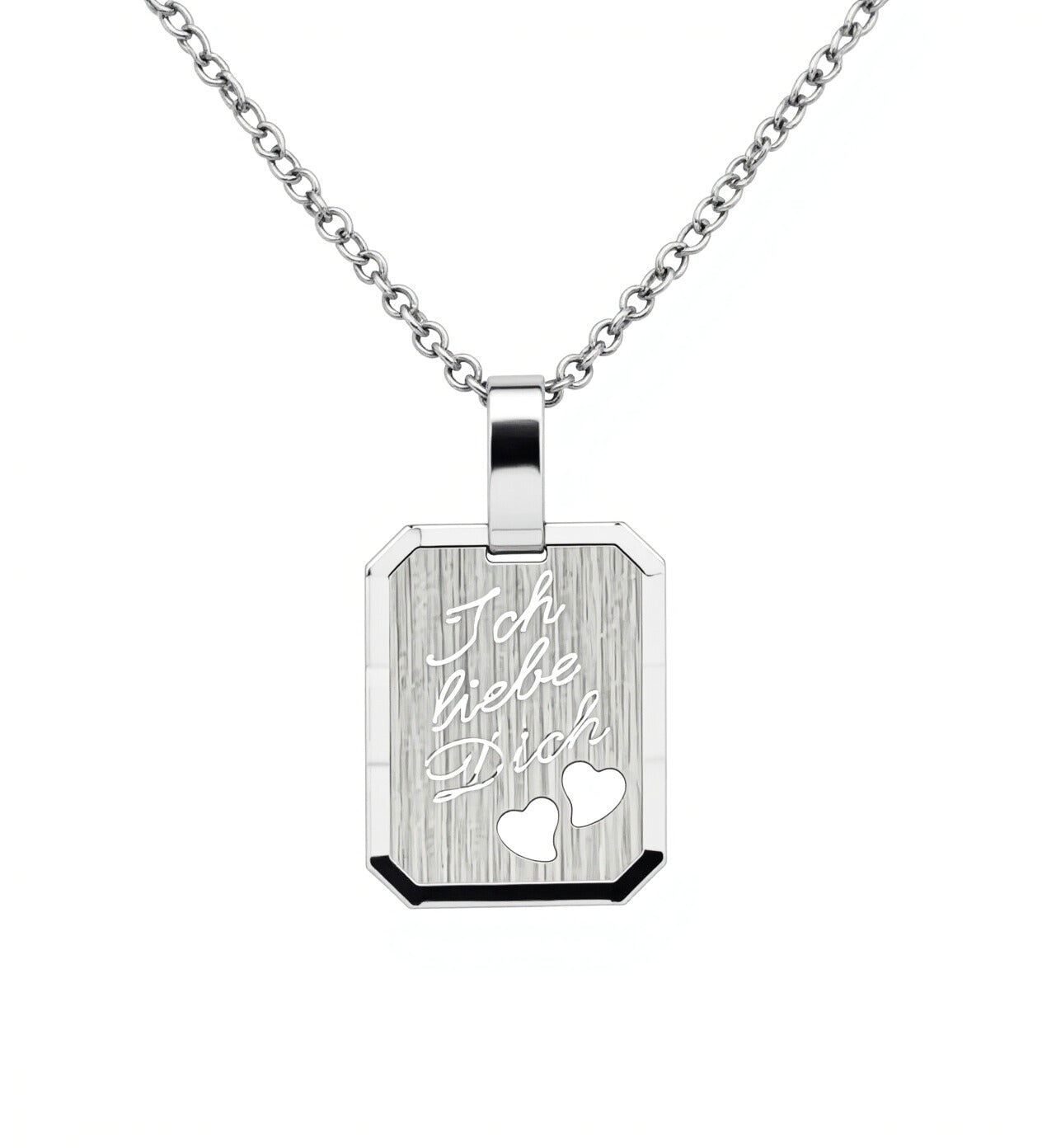 Romantisches „Ich liebe dich“ Collier in 925 Silber