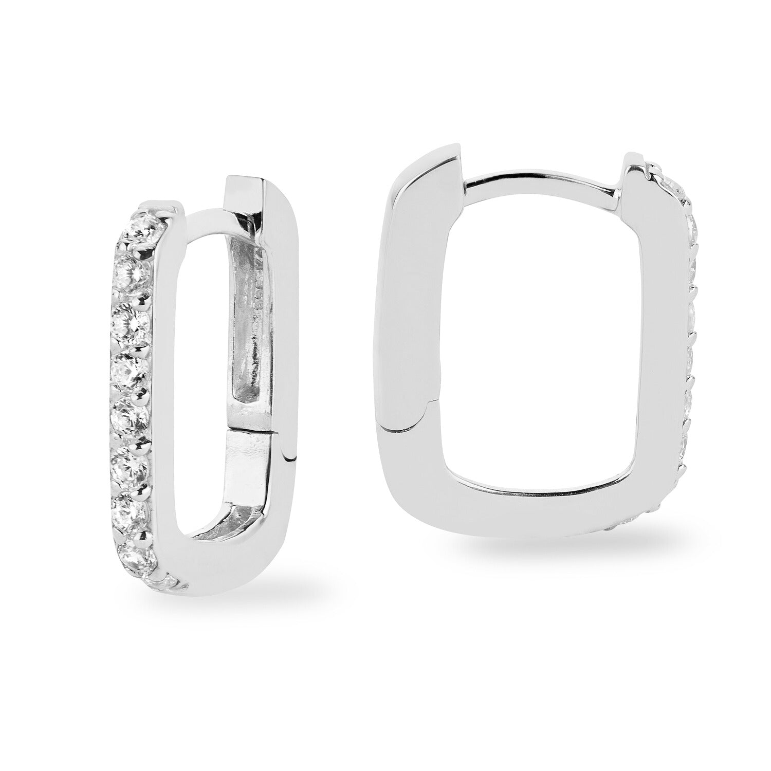 Funkelnde Klappcreolen mit 18 Steinen ✨